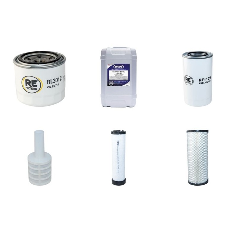Filter Kit for Doosan DX 63-3 Engine filters and lubricant kit with Yanmar Engine 2013-