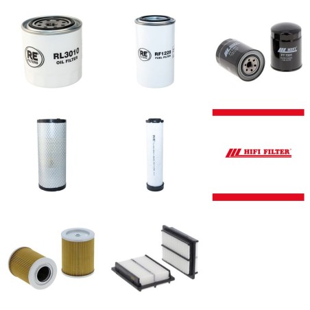 Filter Kit for XCMG XE 55E with Kubota V2403 Engine Year 2021-2025