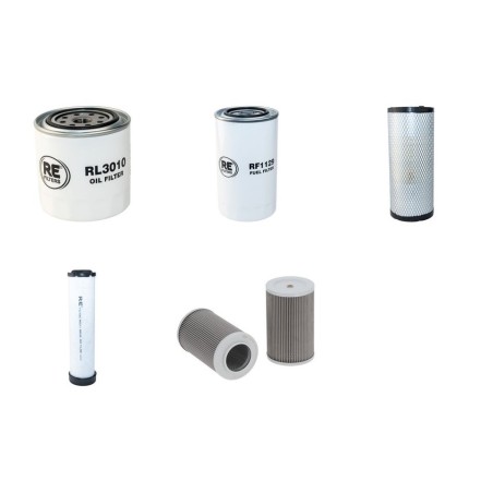 XCMG XE 80 E Filter Service Kit With Kubota V3307-CRTES Engine