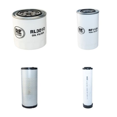 Engine Filter Service Kit fits XCMG XE 80 E With Kubota V3307-CRTES Engine