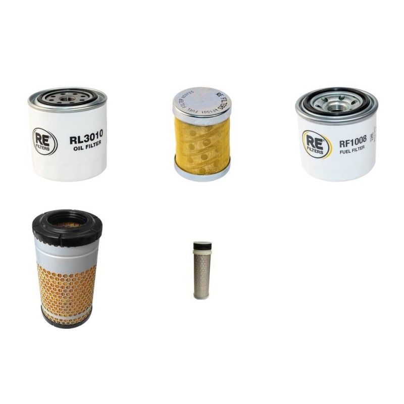 KUBOTA U 36-4 Filter Service Kit Air Oil Fuel Filters w/Kubota D 1703 Eng.   YR  2017-