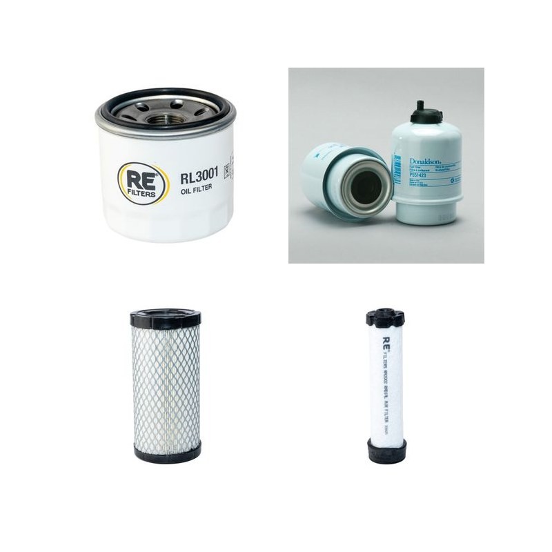 Filter kit suitable for CAT 302.2D with Yanmar 3TNV76-S Engine Air Oil Fuel Filters