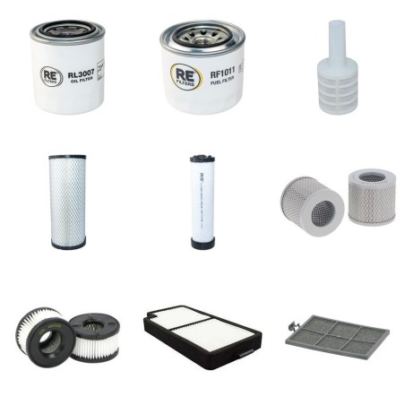 Filter Kit for Komatsu PC55MR5 with Komatsu 4D88E-6 Engine YR 2018