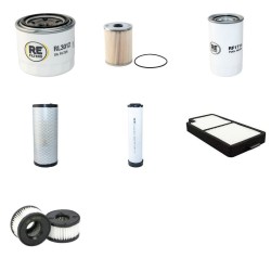 Komatsu PC80MR-5 Filter Service Kit with Komatsu 4D98E-5SFB