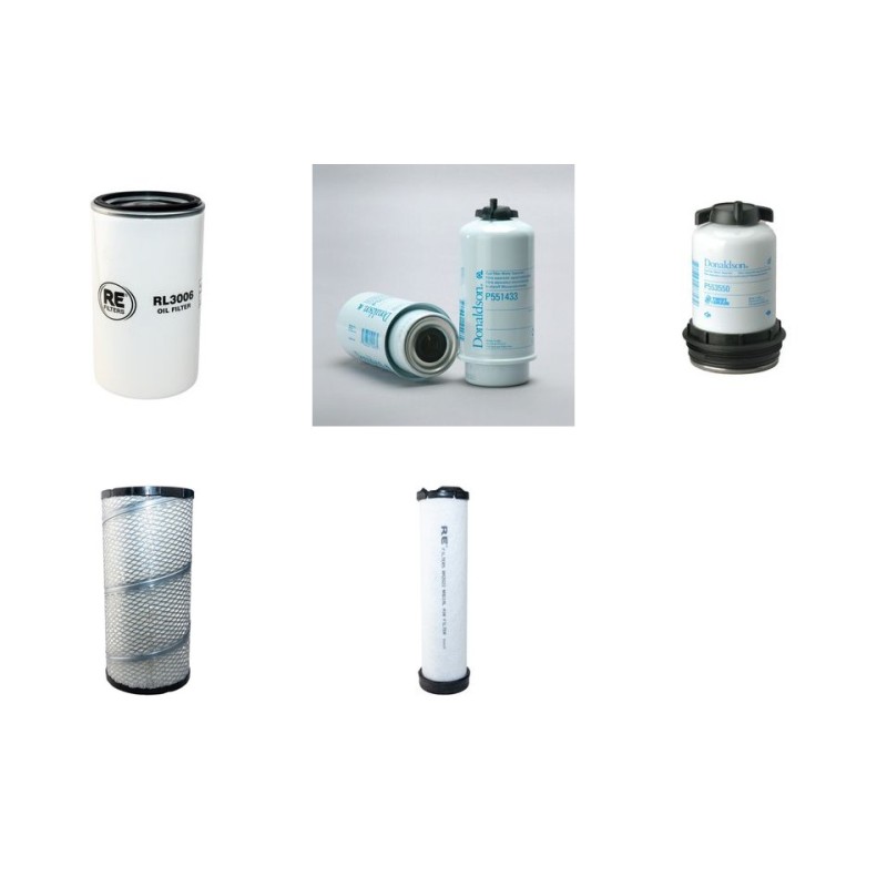 TEREX TA 9 Filter Service Kit Air Oil Fuel Filters w/JCB EcoMax Eng.