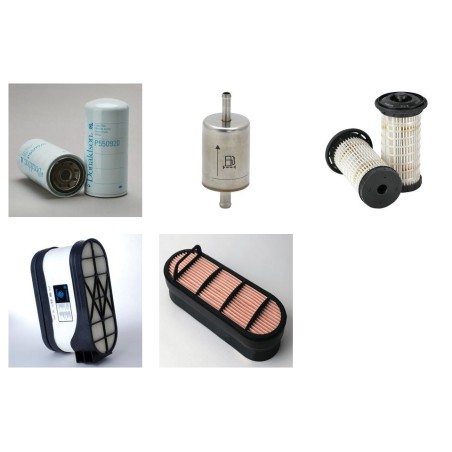 Filter Kit for Hyundai HX160 L with Perkins Engine 2017 Air - Oil - Fuel