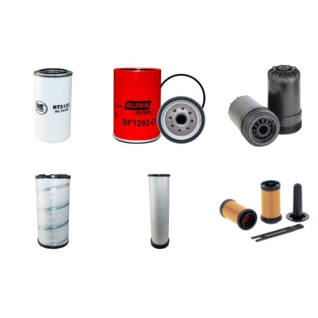 Filter Kit for Hyundai HX220 L with Cummins Engine 2018 Air - Oil - Fuel
