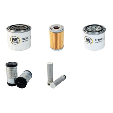 KUBOTA U25-3 ET Filter Service Kit w KUBOTA Eng. Air - Oil - Fuel