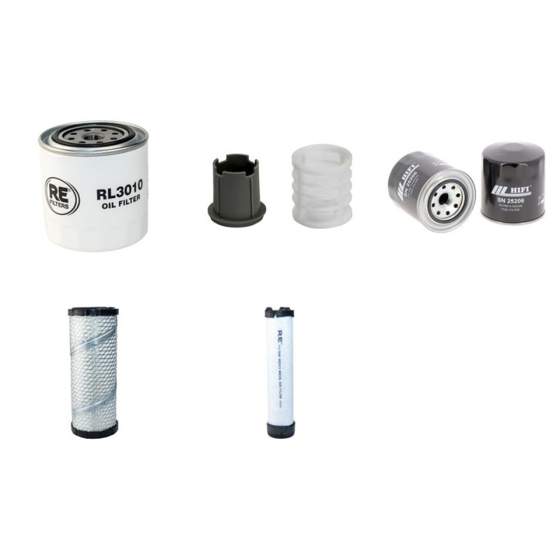 Filter Kit for Volvo ECR40 D Filter Service Kit w Volvo engine 2016 Air - Oil - Fuel