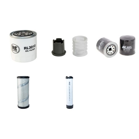 Filter Kit for Volvo ECR40 D Filter Service Kit w Volvo engine 2016 Air - Oil - Fuel