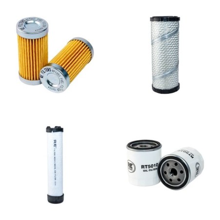 Filter kit for New Holland MC 35 Air Oil Fuel Filters with Perkins Engine Serial No RA2012