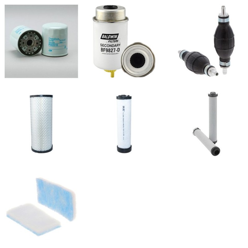 Filter Kit for JCB 51R-1 T3 with Perkins / 404D-22 / 12.2020 Engine