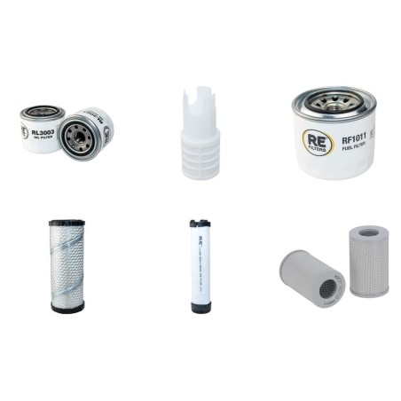 Filter Kit for Komatsu PC35 MR-5 with Komatsu / 3D88E-7 / 01.2018 Engine