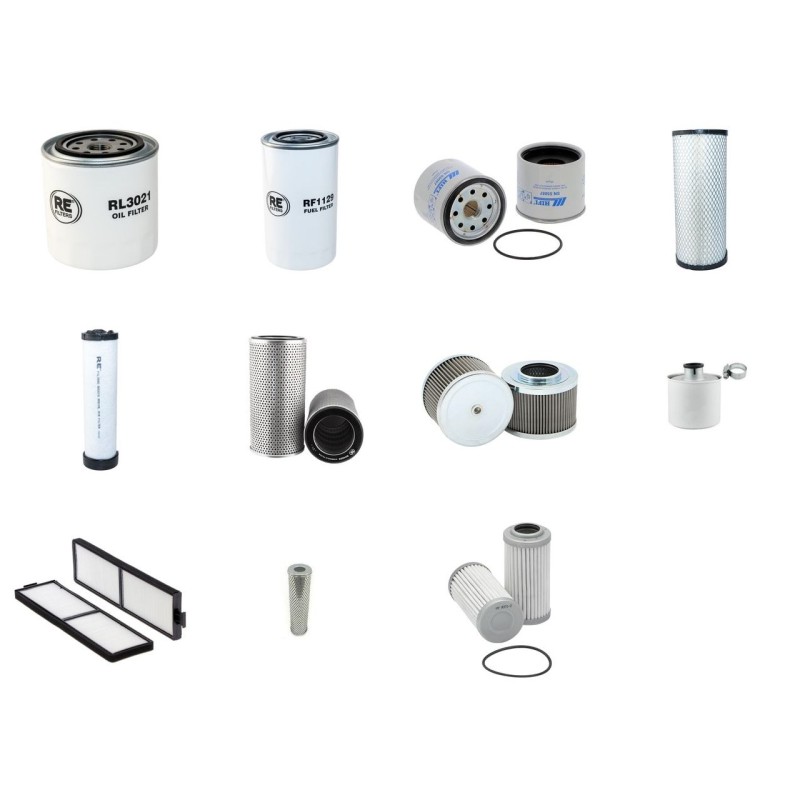 Filter Kit for Volvo ECR 58 F Filter Service Kit with Volvo / D2.6HCRT-EU7 / 01.2020 engine