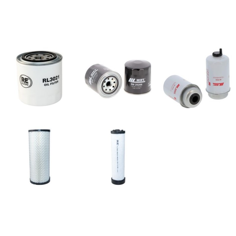 Filter Kit for Volvo ECR 50 FFilter Service Kit Air Oil Fuel Filters with KUBOTA / D2.4H-CR-EW54 / 01.20 engine