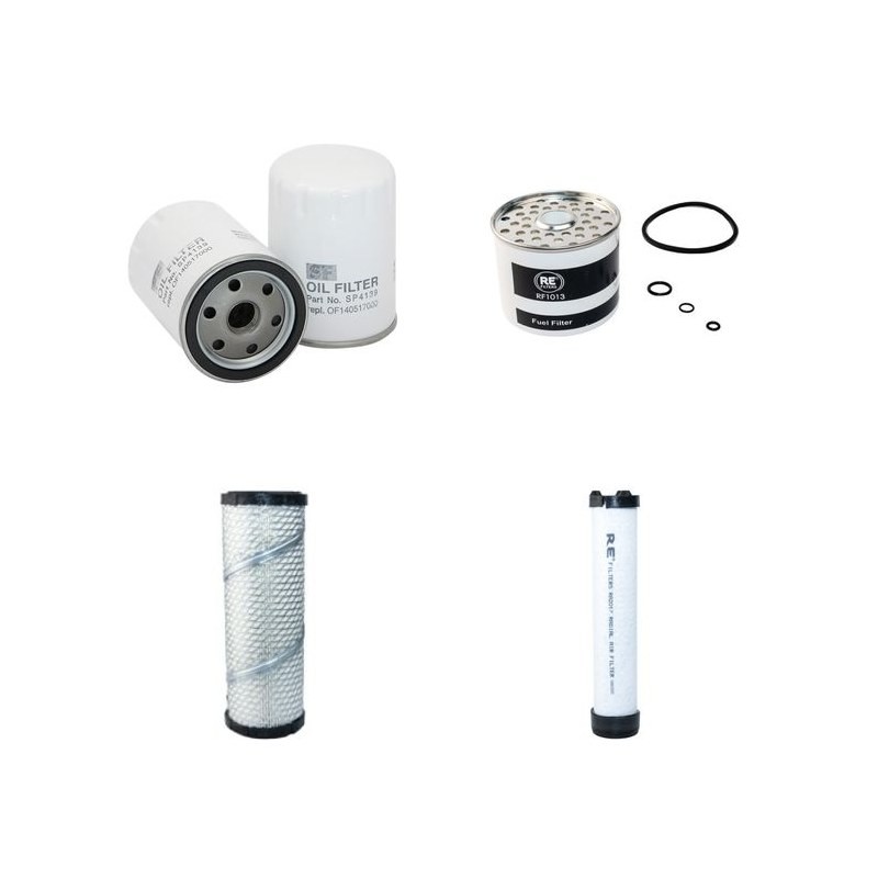 AGRIA HISPANIA TH 1516 Filter Service Kit w/PERKINSeng.  Air Oil Fuel