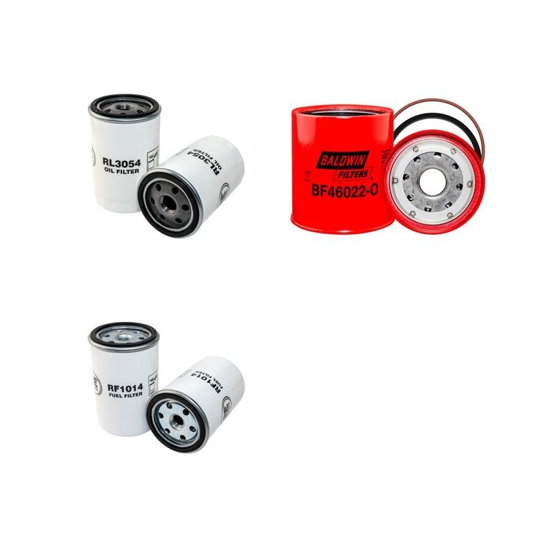 AMB ROUSSET R 19 L Filter Service Kit w/LOMBARDINI LDW 2204eng.  Air Oil Fuel