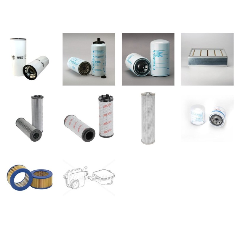 CASAGRANDE B 175 XP Filter Service Kit w/CUMMINS QSB6.7eng.