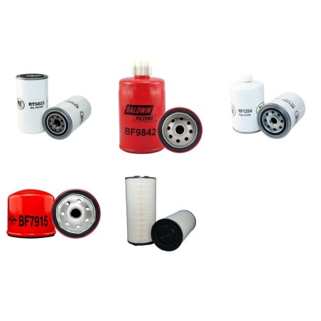 DENAIR DACY 14/12 Filter Service Kit w/CUMMINS QSB 5.9-C180-31eng.  Air Oil Fuel