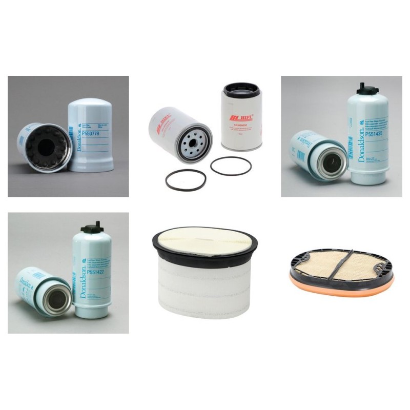 CLAAS AXION 840 C-MATIC VARIO Filter Service Kit Air Oil Fuel Filters w/JOHN DEERE 6068HRT82E Eng.   YR  07.08-