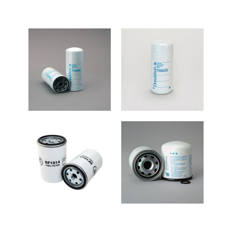 VOLVO BUS - CAR B 6 Filter Service Kit w/D6A180 Eng.   YR  1996-