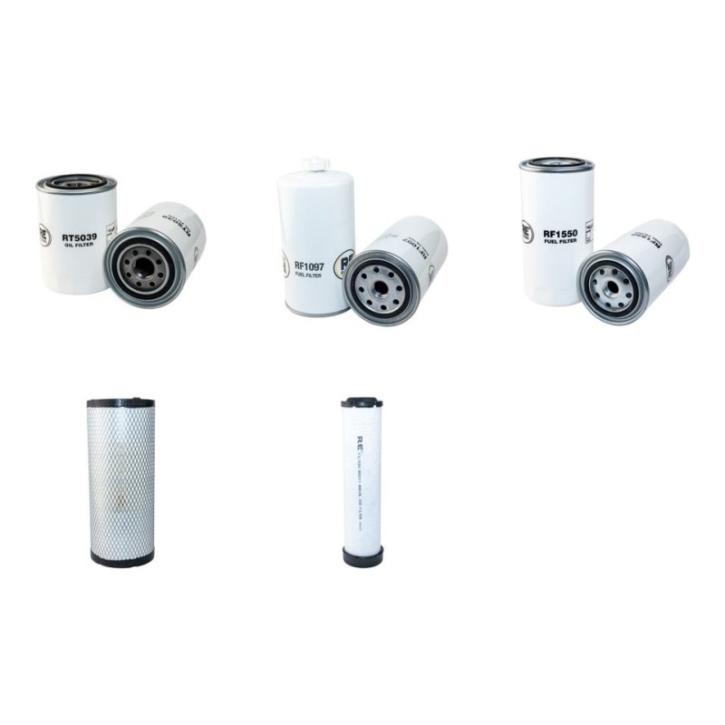Filter Kit for Terex TA6/S with Cummins Engine Air, Oil, Fuel Filters