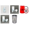 GESAN DVS 300 Filter Service Kit w/VOLVO TAD941GEeng.  Air Oil Fuel