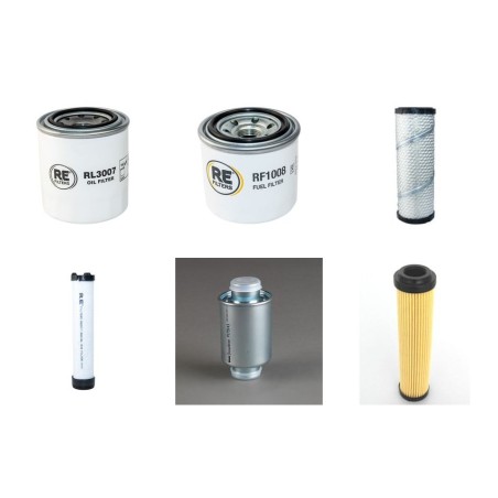 GIANNI FERRARI T 2 K EL Filter Service Kit w/KUBOTA V1505eng. 01.2018 -