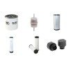 GIANT V 6004 T X-T Filter Service Kit w/KUBOTA V 2403eng. 01.2014 -