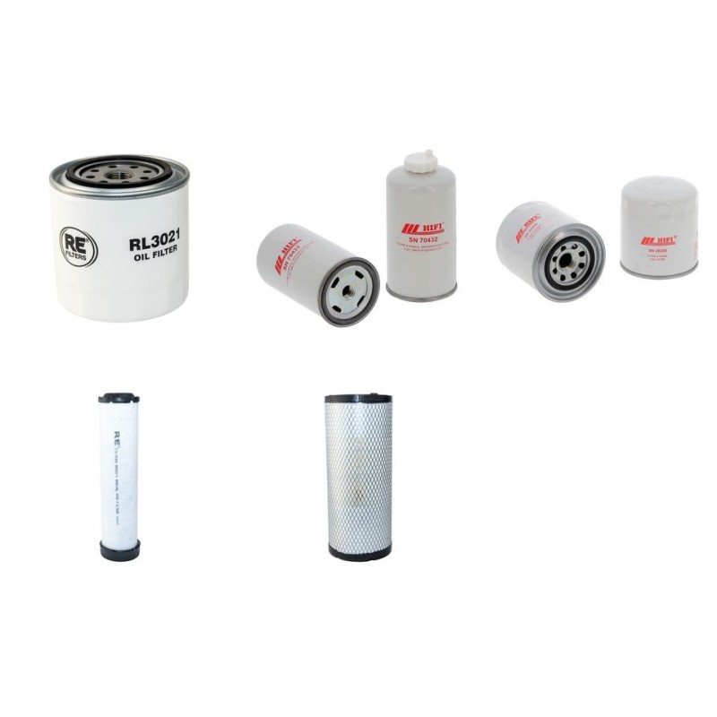 GREEN MECH EVO 205 DR Filter Service Kit w/KUBOTA D1803-CR-T-EW04eng. 01.2021 -  Air Oil Fuel
