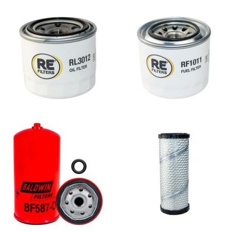 BARRUS SHIRE 40, 40H, 45, 45H, 50 Filter Service Kit w/Yanmar Eng. 2xFuel