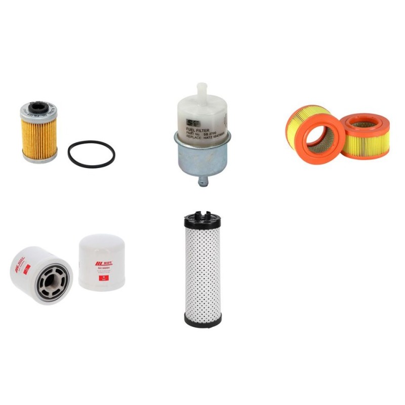 HUSQVARNA LP 7505 Filter Service Kit w/HATZ 1D50Seng. 01.2018 -