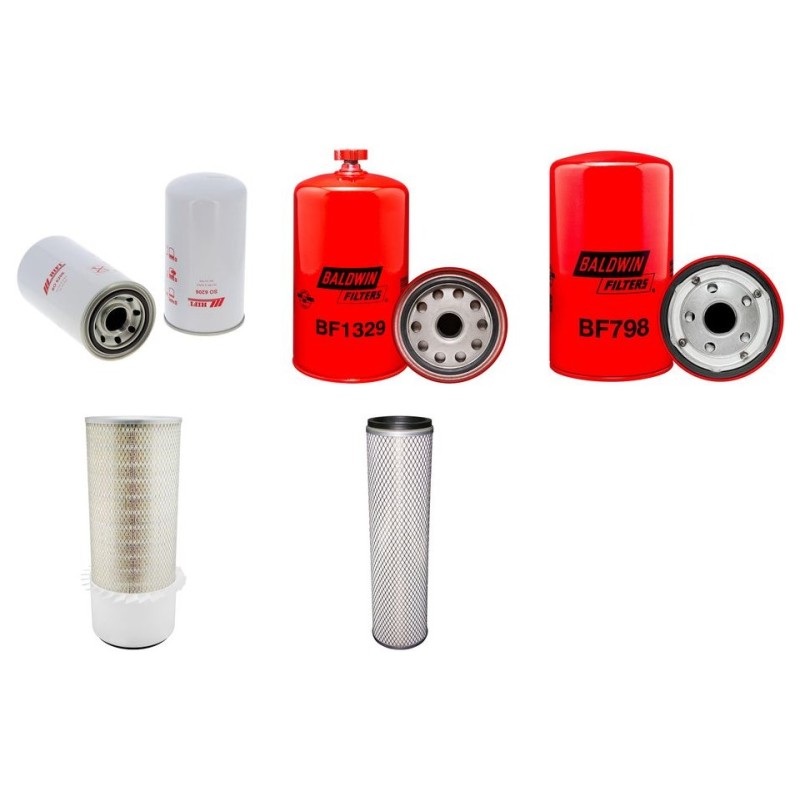 Filter Kit for Hyundai R 300 LC-7 with Hyundai Engine Air Oil Fuel