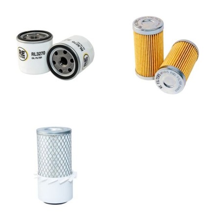 Filter kit for Iseki TL 1900 F with Iseki 3AF1 Engine Air Oil Fuel