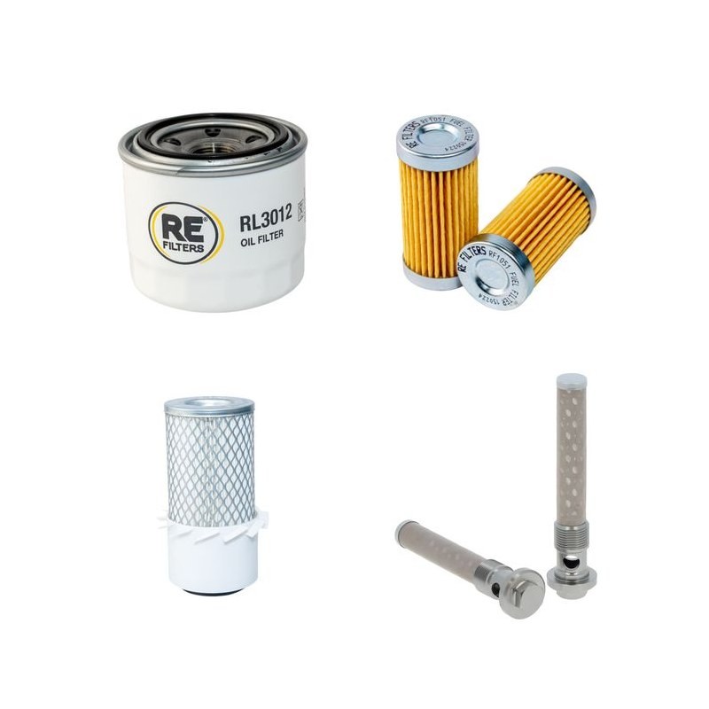 Filter kit for Iseki TU 1500 with Mitsubishi K3C Engine