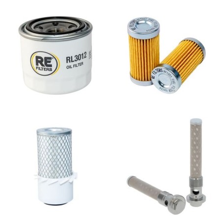 Filter kit for Iseki TU 1500 with Mitsubishi K3C Engine