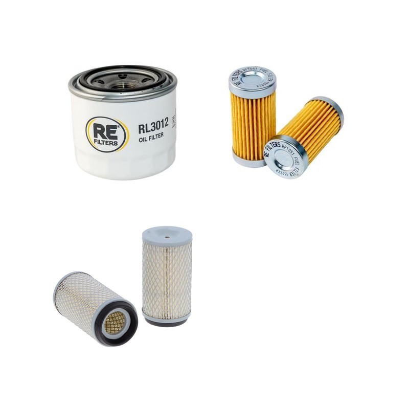 Filter kit for Iseki TX 1500 F Air Oil Fuel