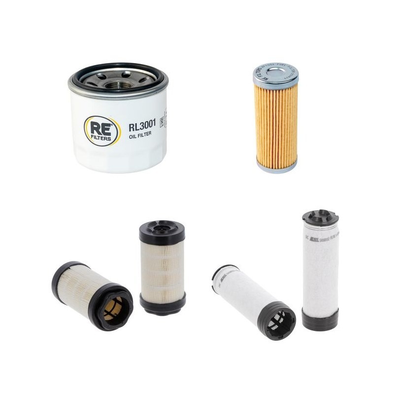 Filter Kit for John Deere 2550 E-CUT Air Oil Fuel