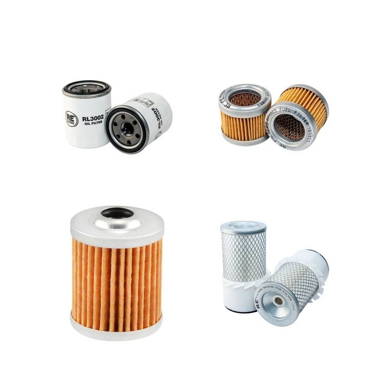 HANIX H26 C Filter Service Kit Air Oil Fuel Filters w/Mitsubishi S3L2Y231NSA  Eng.