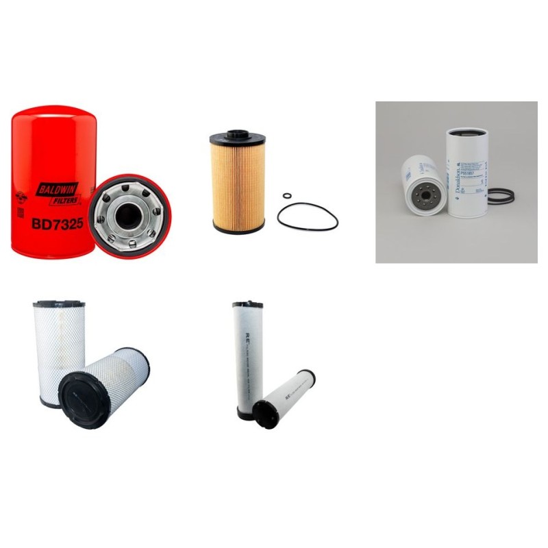 Filter kit for Kobelco SK 180 LC-10 with Hino J 05 EUM-KSST Engine 01.2016 - 01.2019 Air Oil Fuel