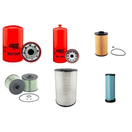 Filter kit for Kobelco SK 400 DLC-10 with Hino AA-J08E-VV Engine 01.2017 - Air Oil Fuel