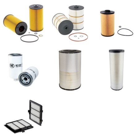 KOBELCO SK 500-10 LC Filter Service Kit w/HINO P11C-VNeng. 01.2017 -