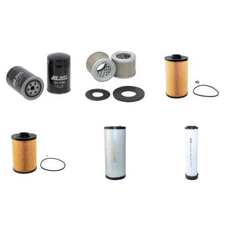 Filter kit for Kobelco SK 75 SR-3E with Isuzu Engine 01.2017 - Air Oil Fuel
