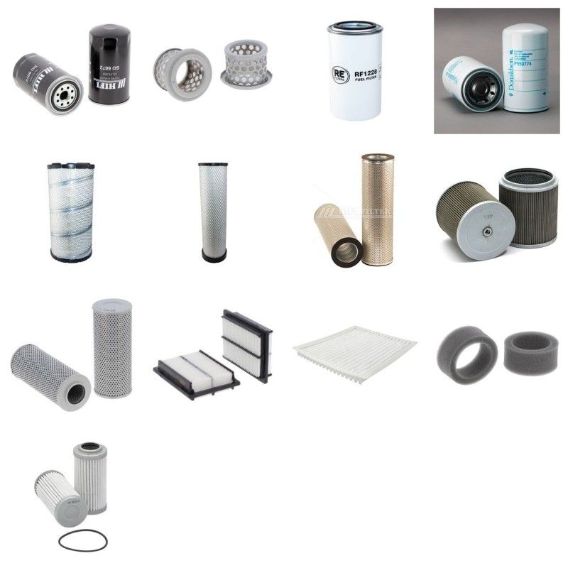 KOMATSU HB 215-1 LC Filter Service Kit w/KOMATSU SAA4D107E-1Eeng. 01.2015 -