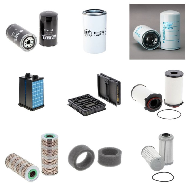 KOMATSU HB 215-3 LC Filter Service Kit w/KOMATSU SAA4D107E-3eng. 01.2019 -