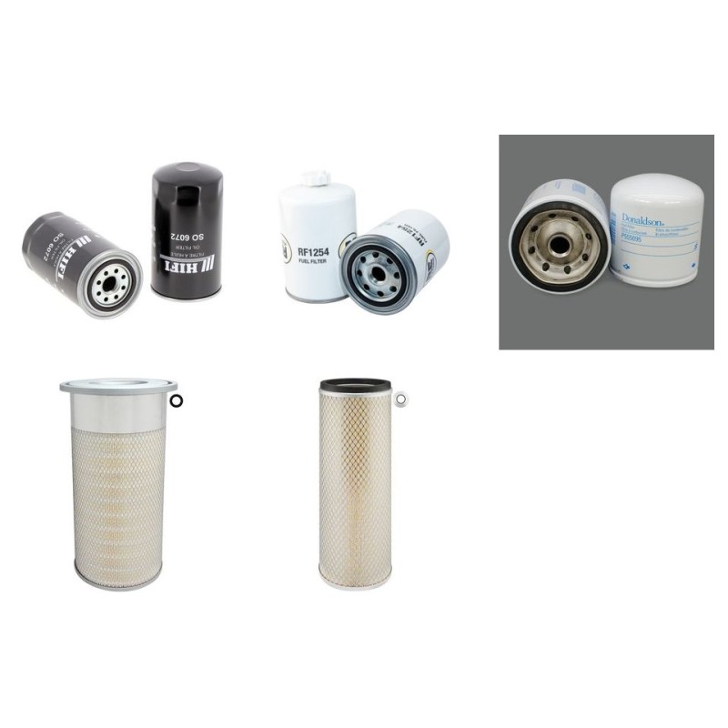 Filter Kit for Komatsu PC 200-6 with Komatsu S6D102 Engine Air Oil Fuel