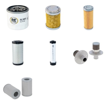 KOMATSU PC 24 MR-5 Filter Service Kit w/KOMATSU 3 D 76 E-6eng.