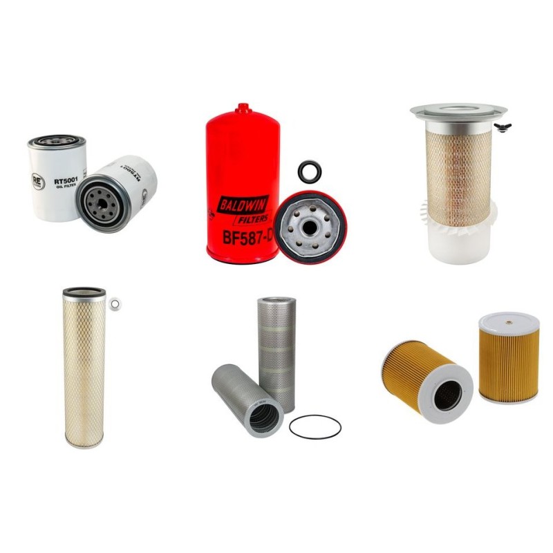 Filter Kit for Komatsu PC 240 NLC-3 KP with Perkins 1006.6T Engine