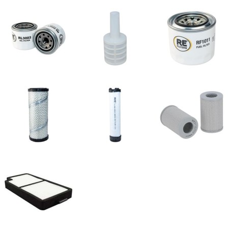 KOMATSU PC 27 MR-3 Filter Service Kit w/KOMATSU 3D82AE-6eng. 01.2011 -