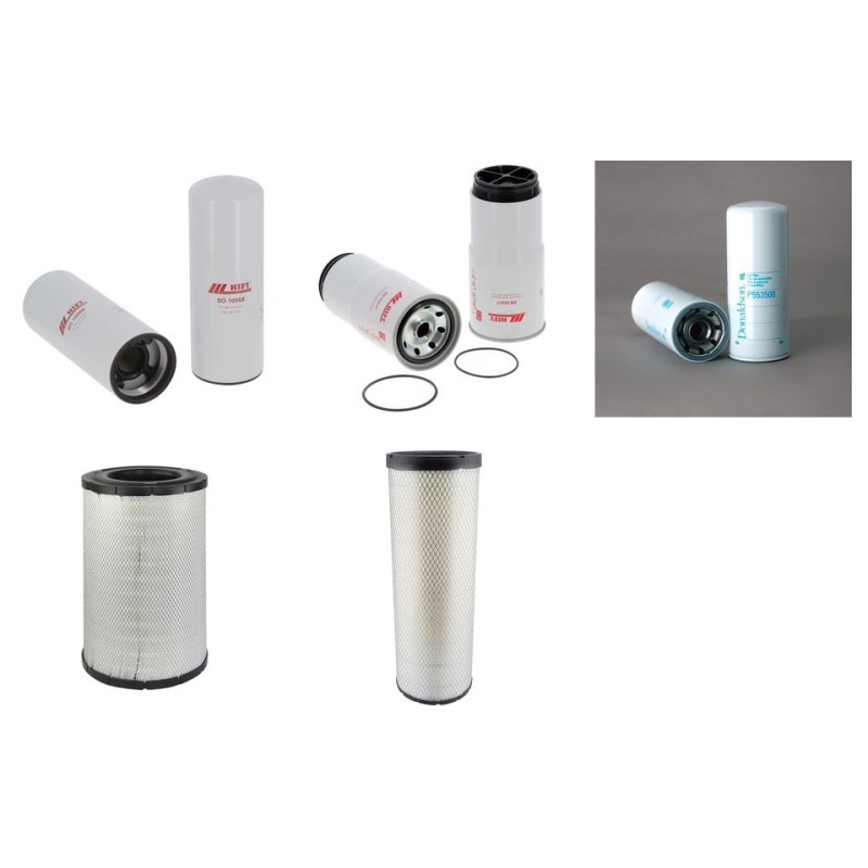 Filter Kit for Komatsu PC 450-8 HDLC with Komatsu Engine Air Oil Fuel